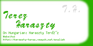 terez haraszty business card
